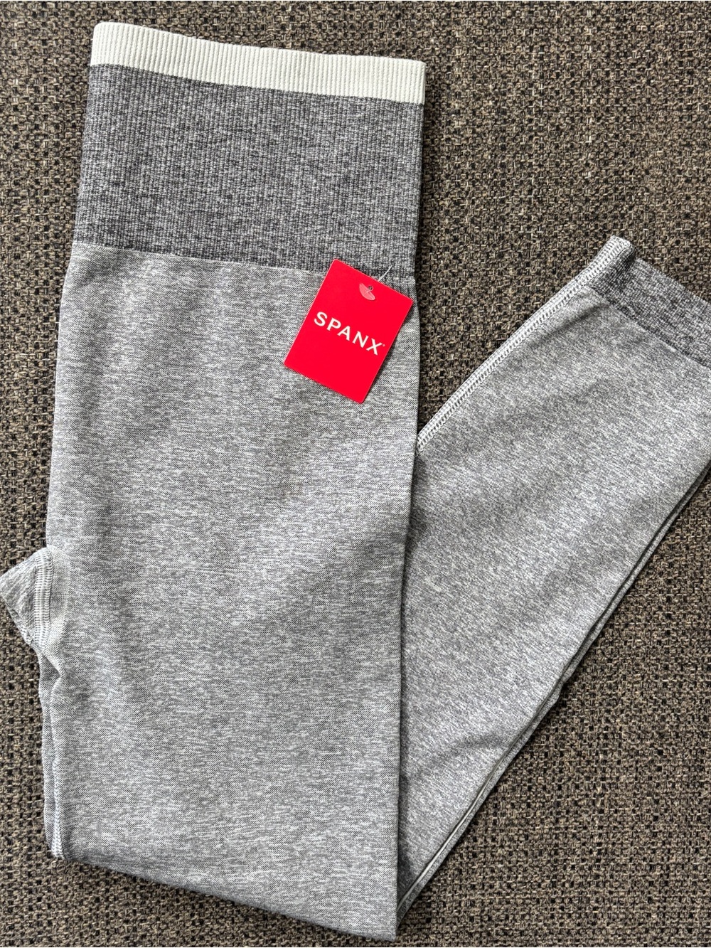SPANX Spacedye Cloudy Grey Seamless Sculpt Leggings Size M